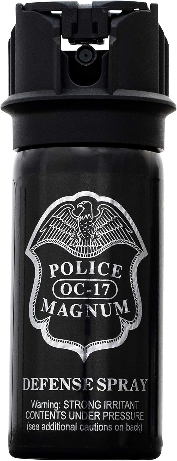 POLICE MAGNUM Pepper Spray Self Defense- Max Strength- 16ft Range- Portable Law Enforcement Unit - Made in The USA - 1 Pack 2oz Flip Top