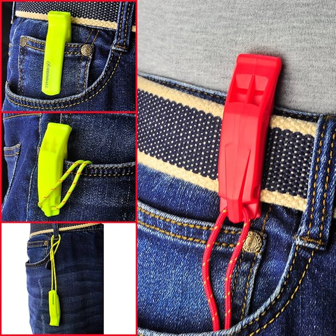 HEIMDALL Emergency Whistle with Lanyard for Safety Boating Camping Hiking Hunting Survival Rescue Signaling