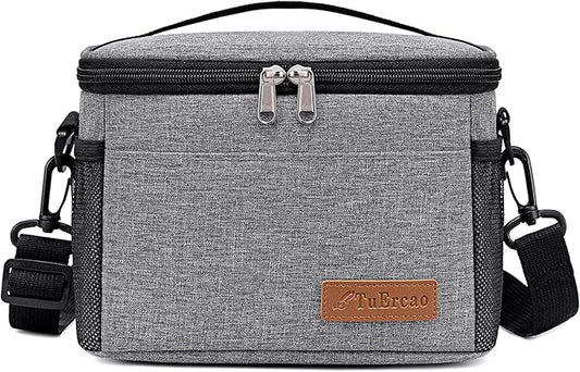 TuErcao Insulated Cooler Bag 6/24 Can Collapsible Leakproof Soft Sided Cooler for Car, Portable Foldable Small Ice Chest for Beach Camping Picnic Travel, 5/15qt Lunch Box for Men Work