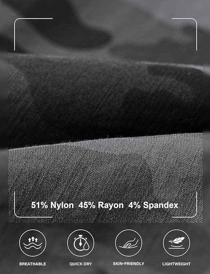 MoFiz Women's Outdoor Cargo Pants Lightweight Joggers Elastic Waist Athletic Hiking Sweatpants Casual Travel Pant with Pocket