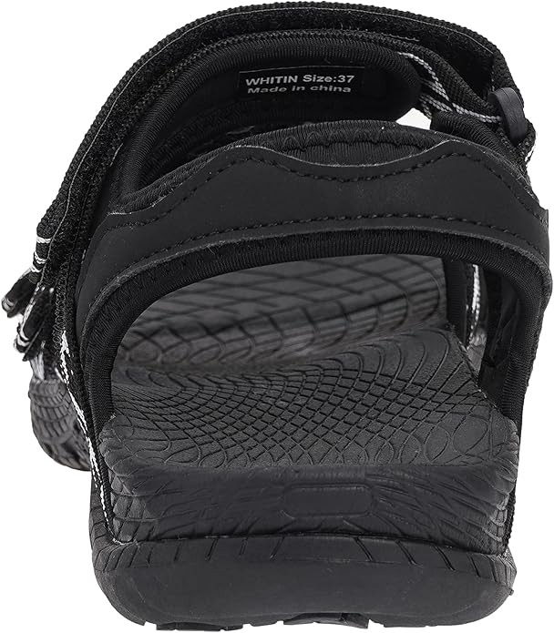 WHITIN Women’s Hiking Sandals with Arch Support | Adjustable Hook and Loop Straps | Durable Sport Sandals for Outdoor Adventure