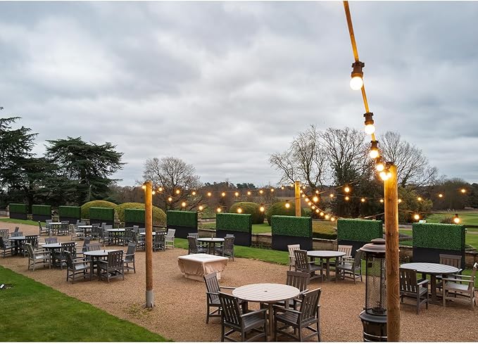 Artificial Hedge Wall, Boxwood Grass Panels with Planter, Fake Greenery Divider Fence for Outdoor Patio,60Lx48Hx14D