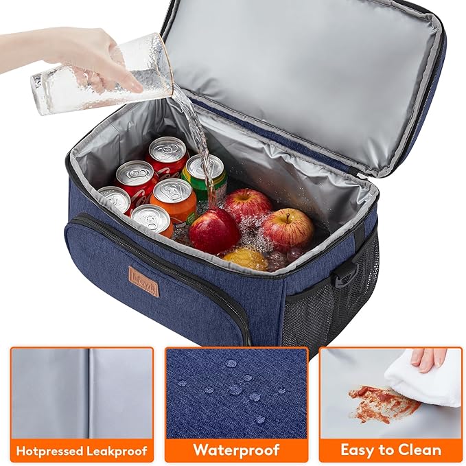 Lifewit Large Cooler Bag Insulated Lunch Bag Lightweight Portable Cool Bag Double Layer for Picnic, Beach, Work, Trip