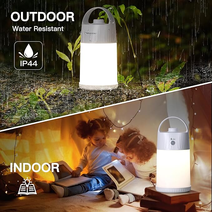 Upgraded Motion Sensor Night Light with 4 Adjustable Brightness Levels,Portable Rechargeable LED Lamp with PIR Motion Detection, 4000mAh Battery, Ideal for Bedroom, Closet, Camping (Green)