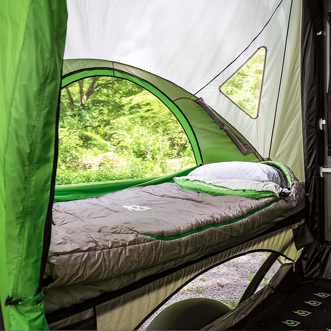 SylvanSport Cloud Layer Sleeping Bag for Adults - Adjustable Layers for 3-4 Season use - Integrated Cotton Sheet