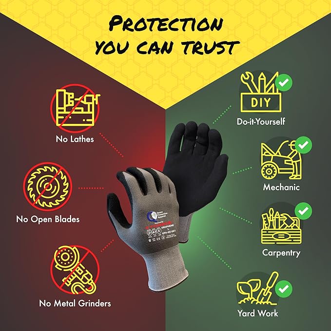 Quest Protective Apparel Cut Resistant Gloves - Puncture Resistant Cutting Gloves Work - Constructed with Graphene Technology