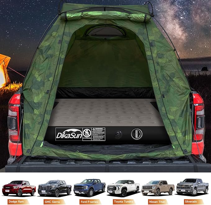 Truck Bed Air Mattress for 5.5-5.8 ft, Full Size Short Inflatable Mattress Short Truck Beds for Camper Outdoor Travel