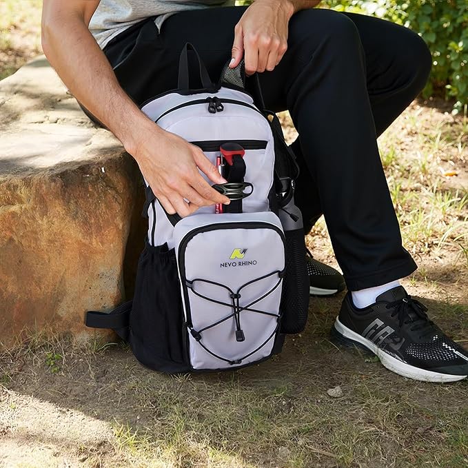 N NEVO RHINO Hydration Backpack, 18L Multipurpose Hiking Backpack with 3L Water Bladder, Water Backpack Insulated Hydration Pack Ideal for Hiking and Cycling