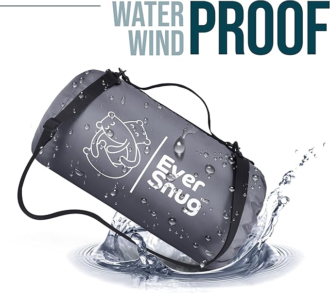 EverSnug Extra Thick Sherpa Fleece Blanket, Large - Waterproof, Windproof, Washable - For Camping, Picnics, Outdoors