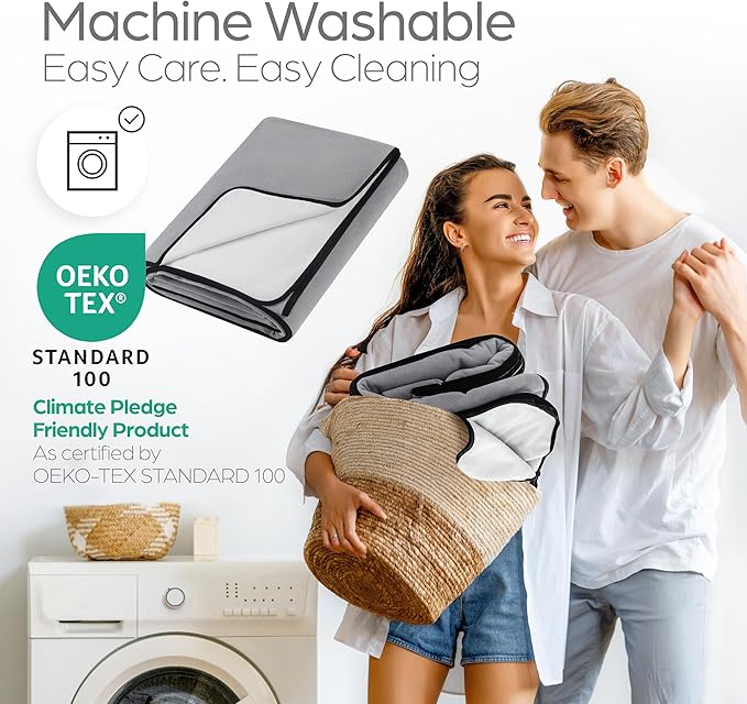 Waterproof Blanket Large – No Mess Soft and Cozy Waterproof Throw Blanket Against Accidents, Spill & Stain Proof Easy to Clean Splash Blanket Cover, Reversible Purple/Black 80”x90”