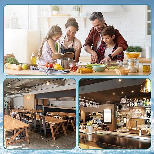 80 lbs/24H Commercial Ice Maker,48 Cubes/11mins, 15 lbs Ice Storage Capacity, Counter Ice Maker Self Cleaning, 24 Hour Timer Stainless Steel Freestanding Ice Maker Machine (120lbs/day)