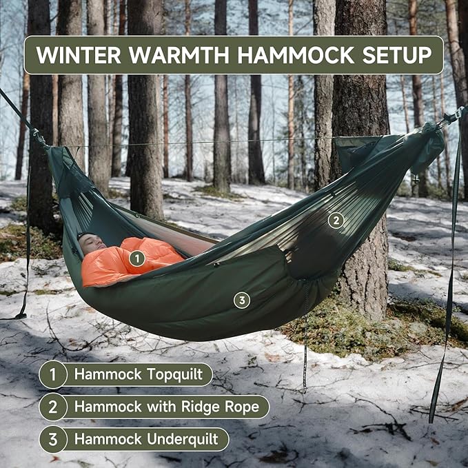 Top Quilt for Hammocks, Ultralight Sleeping Bag Topquilt, Warm Insulation Sleeping Quilt for Outdoor Hammock Camping