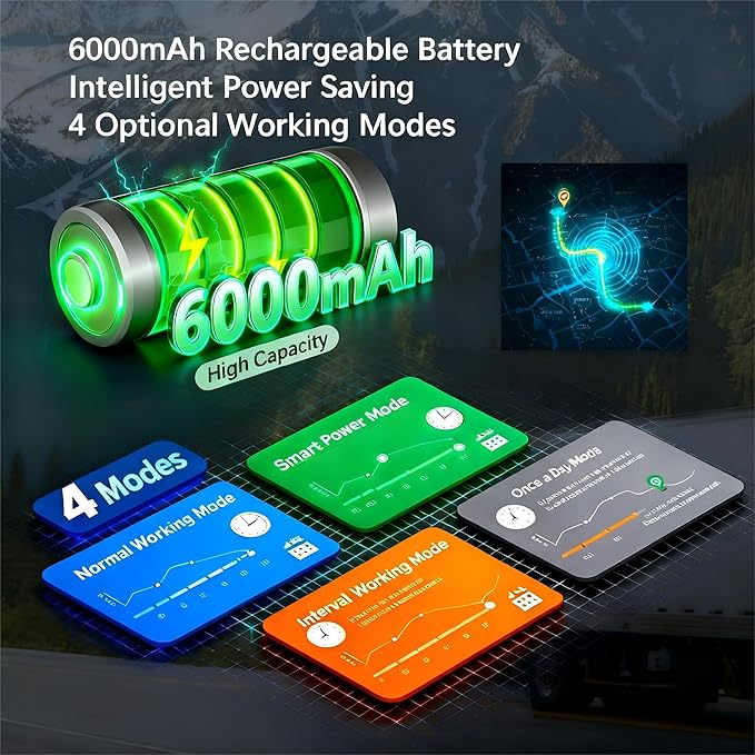 GPS Tracker for Vehicles Cars Long Battery Life to 90 Days, Strong Magnet, Unlimited Range, Geo-Fence, 4G Real Time Car Tracker Device Hidden Vehicle Tracking Devices, Subscription Needed