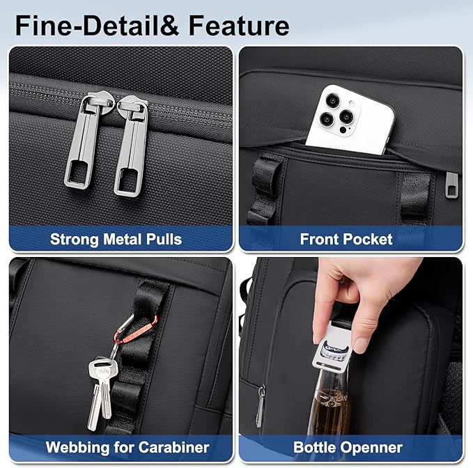 Weitars Insulated Cooler Backpack,Double Deck Waterproof Soft Cooler Bag,Backpack Coolers Leak Proof Lunch Backpack for Men Women for Travel,Camping,Picnic,Beach,Picnic,Outdoor 31L/52 Can