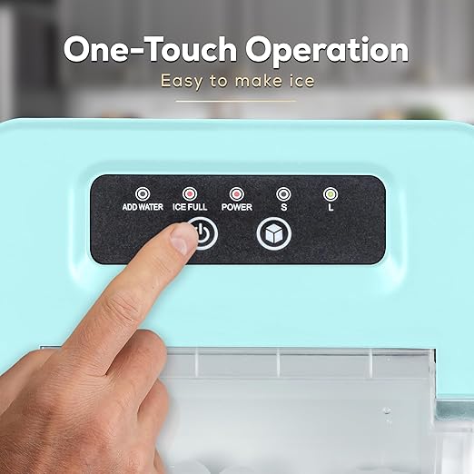 Igloo Automatic Self-Cleaning Portable Electric Countertop Ice Maker Machine with Handle, 26 Pounds in 24 Hours, 9 Ice Cubes Ready in 7 Minutes, with Ice Scoop and Basket