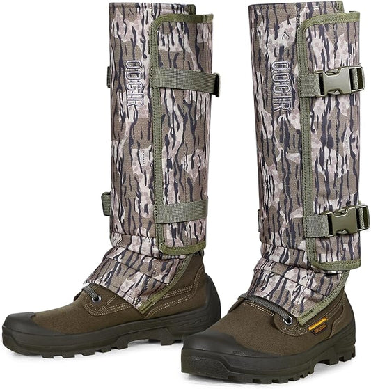 QOGIR Snake Gaiters for Hunting: Durable Snake Guards, Snake Gaiter Leggings for Men & Women, Snake Bite Protection for Lower Legs, Snake Proof Gaiters with Adjustable Size