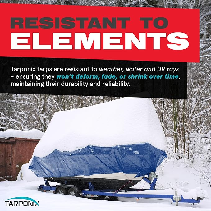 Better Blue Poly Tarp 20’ x 25’ – Lightweight 5 Mil Waterproof Cover – Durable, Weatherproof, Multipurpose Protection for Camping, Roofing, Construction