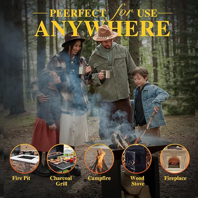 Fire Starters for Solo Stove Mesa, 60 Count BBQ Firestarter and Fireplace Accessories, Pellets for Bonfire and Firepit, Camping, Grilling, Cooking, Campfires, Charcoal, Wood, and Sticks