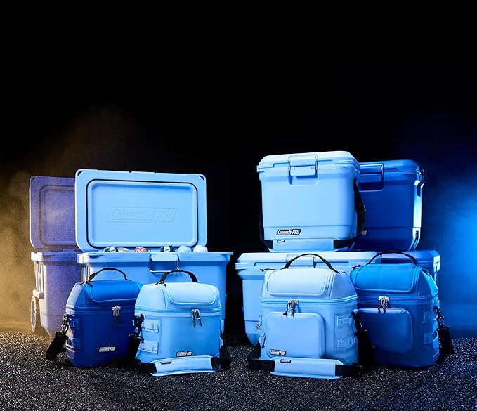 Coleman Pro Heavy-Duty 25qt Ultra-Light Premium Hard Cooler, Extra-Thick Insulation Keeps Ice up to 3 Days, 36-Can Capacity