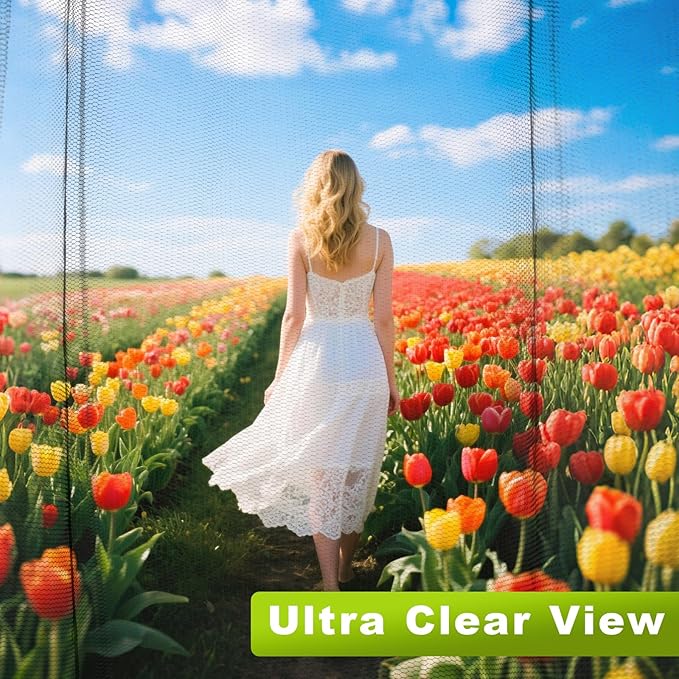 South to East Premium Mosquito Head Net for Insect 2 Pack, Ultra Clear View, Extra Fine Holes, Chemical-Free Fly & Bug Protection for Camping, Hiking, Fishing, Safari, Fit All Hats for Men & Women