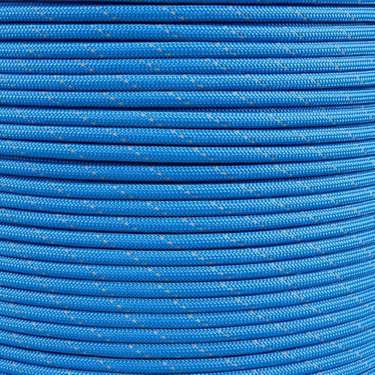 Paracord Planet Reflective 550lb Paracord – 7 Strand Type III Nylon Parachute Cord for Outdoor Visibility, Hiking, and Crafting – 30+ Colors and 4 Length Options