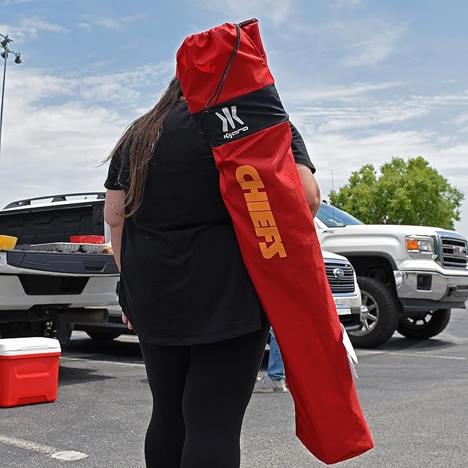Kijaro Dual Lock Pro Sports Fan Folding Chair, 26" L x 35.5" W x 37" H, Kansas City Chiefs
