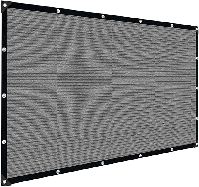 Grey Sun Shade Cloth,Pergola Shade Cover with Reinforced Grommets,90% Shade Fabric Fence Privacy Screen Balcony,Pergola Shade Cover Canopy Garden Carport Porch Deck Patio Shade Cover,4x8FT
