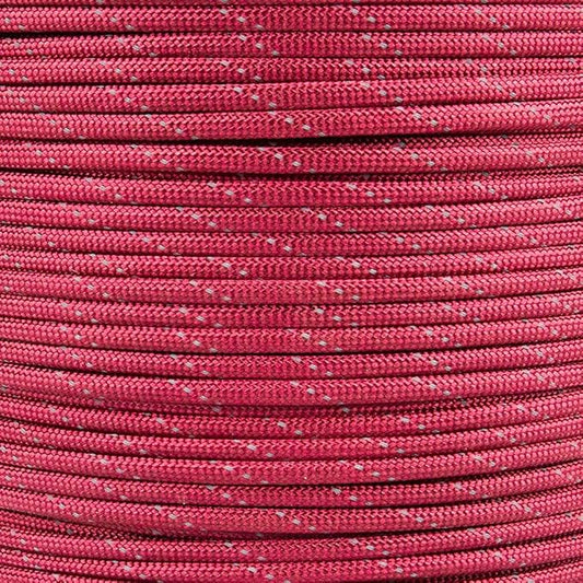 Paracord Planet Reflective 550lb Paracord – 7 Strand Type III Nylon Parachute Cord for Outdoor Visibility, Hiking, and Crafting – 30+ Colors and 4 Length Options