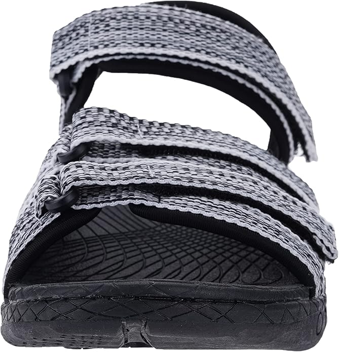 WHITIN Women’s Hiking Sandals with Arch Support | Adjustable Hook and Loop Straps | Durable Sport Sandals for Outdoor Adventure