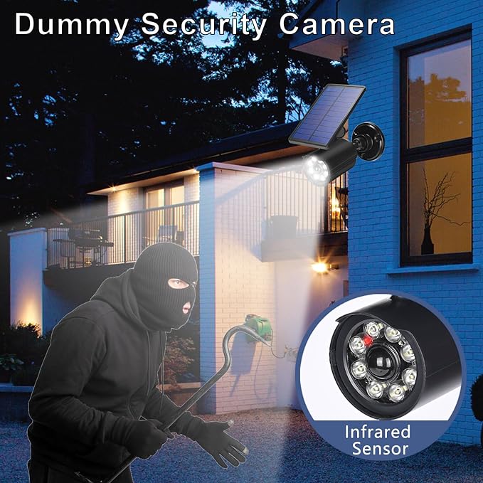 Solar Lights Outdoor Motion Sensor Flood Lights 2000LM IP67 Waterproof Security Spot Lights for Yard Garden Patio 4 Pack