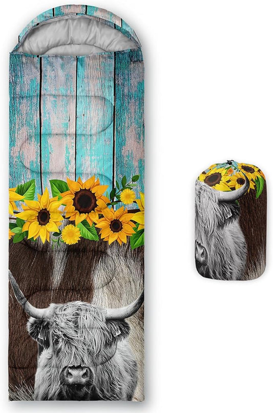 Axolotl Unicorn Sleeping Bag for Kids Boys Girls–Lightweight Warm Cold Weather Sleeping Bags,Waterproof Portable Sleeping Bag with Compression Sack for Camping Backpacking Outdoor Indoor