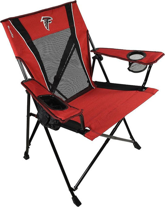 Kijaro Sports Fan Folding Chair, 26" L x 35.5" W x 37" H, Atlanta Falcons