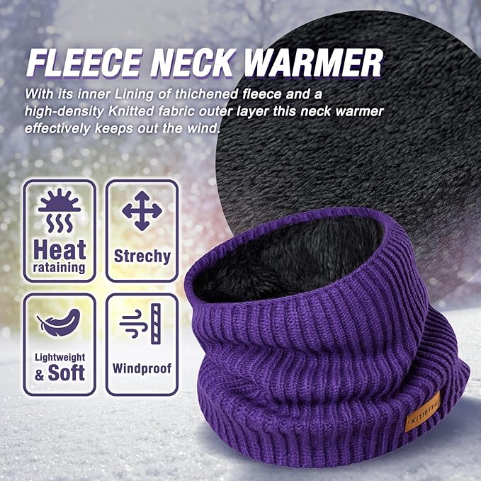 Winter Neck Gaiters & Ski Mask,Winter Fleece Neck Warmer Face for Men &Women Windproof Gift