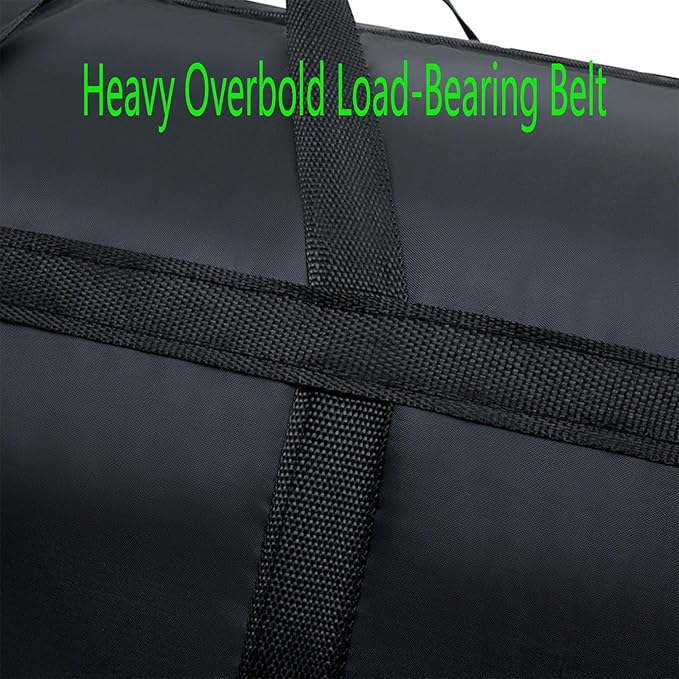 186L-45 Gallon Multipurpose Extra Large Storage Totes, Heavy Duty Totes, College, Christmas Tree, Foldable Travel Duffle Bags for Space Saving Moving Storage