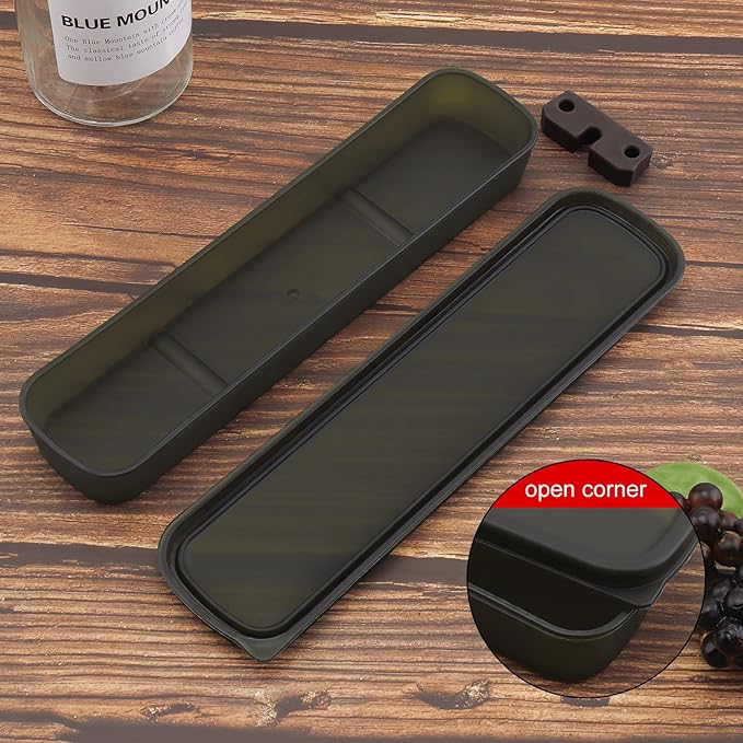 OriGlam Portable Travel Cutlery Set, Reusable Flatware, Camping Utensils Organizer Case