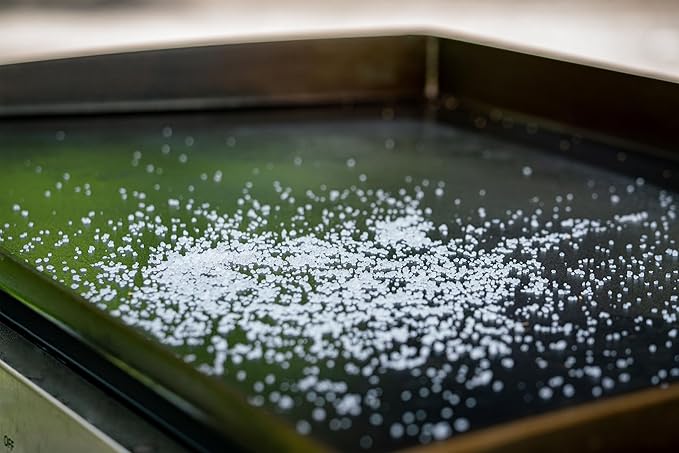 CARON & DOUCET - 100% Plant-Based Griddle Cleaning Soap and Salt Scrub Set: Best for Removing Rust & Cleaning Burnt On Food While Seasoning Griddle