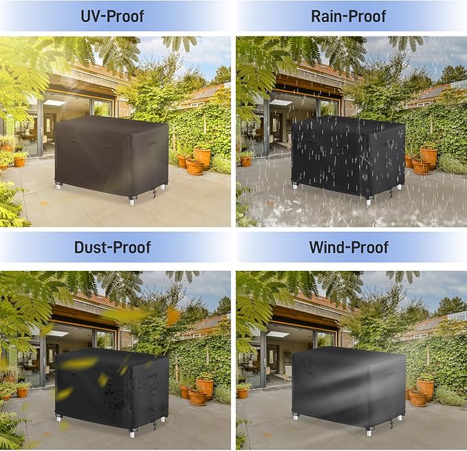 Outdoor Prep Table Cover with Split Zipper - Waterproof Stainless Steel Metal Table Cover for Outdoor Dining, Grill & Cart - 72" L x 30" W x 35" H