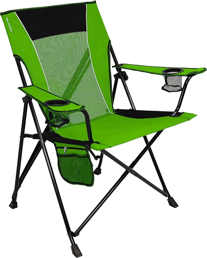 Kijaro Dual Lock Portable Camping Chairs - Enjoy the Outdoors with a Versatile Folding Chair, Sports Chair, Outdoor Chair & Lawn Chair - Dual Lock Feature Locks Position – Ireland Green