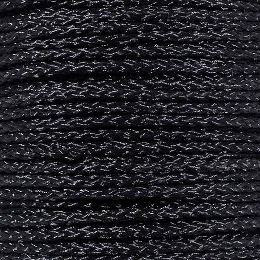 Hollow Braid Polypropylene Rope (5/16 Inch, 50 Feet, Black) - Barrier Rope - Trail Marking, Crowd Control, Golf Courses