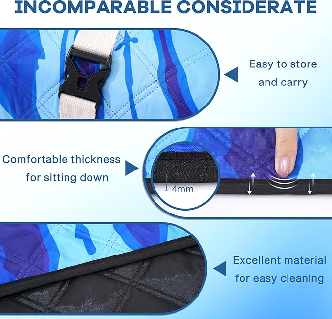 Genovega Waterproof Picnic Blanket Outdoor Camping Beach Mat Extra Large Foldable Car Essential Roadtrip Gadget Rv Accessories Glamping Tent Gear Must Haves Hiking Stuff Backpacking Necessities Gift