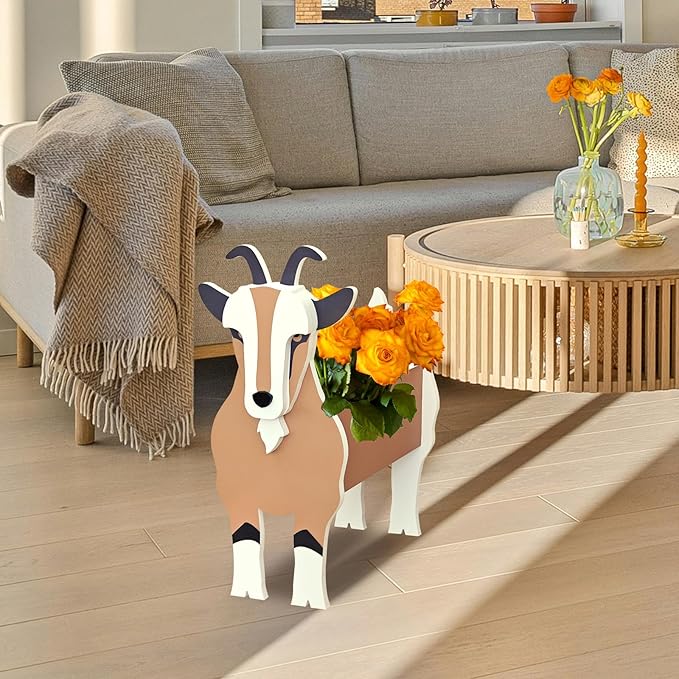 Antelope Planter, Pet Shape Garden Pots Plant Pots for Indoor/Outdoor Gardens Decoration, Cute, Surprise Gifts/Souvenirs for Pet Lovers