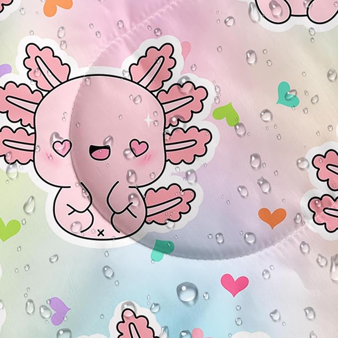 AILONEN Pink Lovely Rabbit Sleeping Bag for Girls Kids Adults,Warm and Cool Weather,Lightweight,Waterproof Backpacking,Cartoon Flowers Printed Bunny Sleeping Bag for Camping