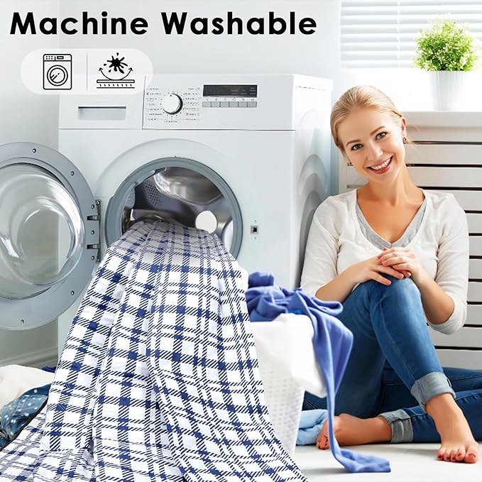 Picnic Blanket 80''x80'' Extra Large Outdoor Blanket, Waterproof, Sandproof, Machine Washable, Tear Resistant, Foldable Picnic Mat for Camping, Grass, Park, Travel, Beach – Blue