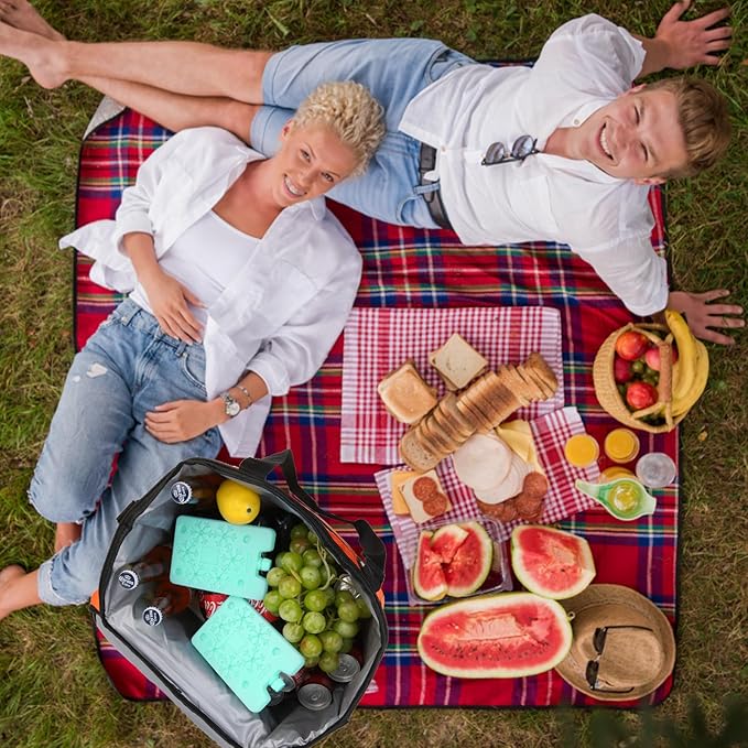 4/8 Pack Ice Packs for Lunch Boxes & Coolers, Slim Reusable Lunchbox Cooler for Women, Quick Freeze Space Saving Freezer Icepack, Long-Lasting Picnic Accessories Small Cold Pack, Travel Essentials