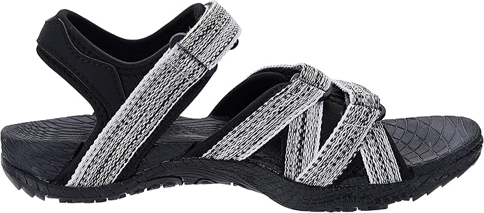 WHITIN Women’s Hiking Sandals with Arch Support | Adjustable Hook and Loop Straps | Durable Sport Sandals for Outdoor Adventure