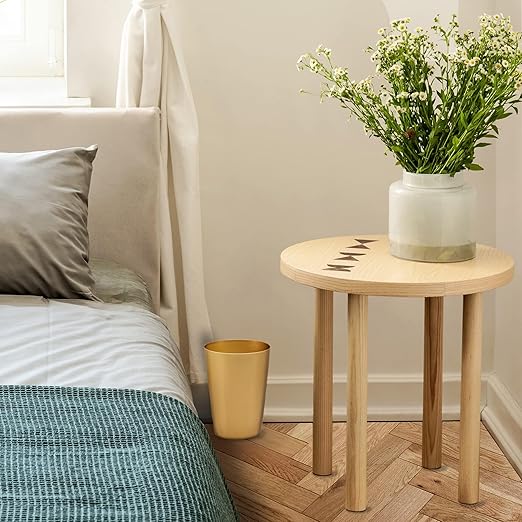 HOLDN’ STORAGE Small Trash Can - Set of 2 Open Top Waste Bin of 1.58 Gallon, Compact Waste Can Perfect for Bathroom, Kitchen, Office, Dorm - Durable Garbage Can - Soft Brass