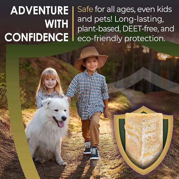 Ain't Buggin Me Citronella Soap - Natural Handmade Soap Made with Pure Citronella, Eucalyptus and Lemongrass Essential Oils - A Must-have for Camping and Outdoor Activities (5pk)