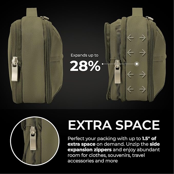 Briggs & Riley Toiletry Kit - Travel Bags for Women & Men, Organizer for Vacation, Dopp Kit for Bathroom Accessories, Makeup, & Skincare