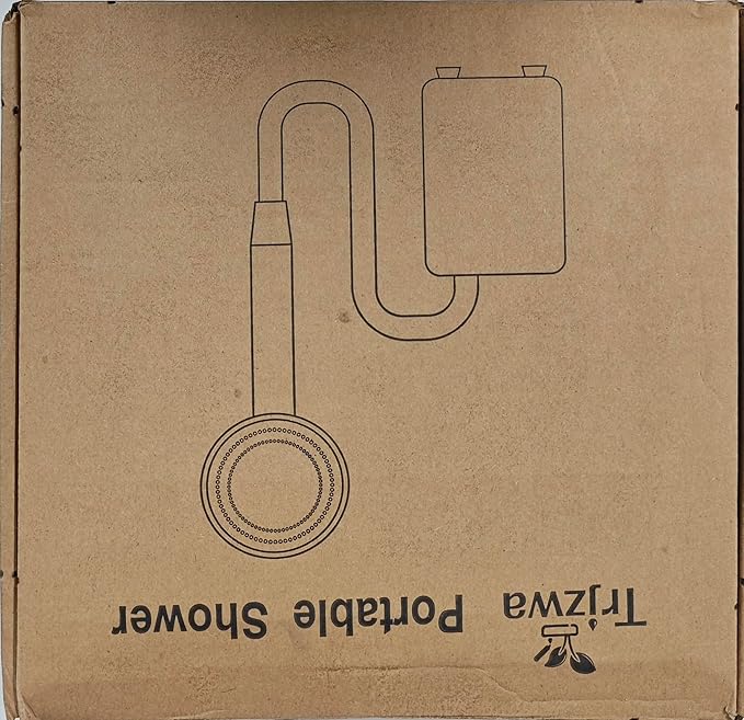 Portable Outdoor Shower, 2600mAh Battery Powered Camping Shower, Rechargeable Shower Pump with Adjustable Shower Head for Outdoor Shower Camp,Hiking Beach,Travel,Car Washing,Pet Bath,Garden