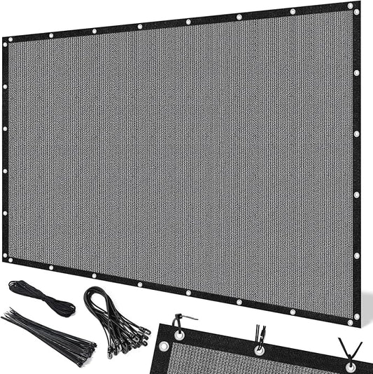 Artpuch 90% Sun Shade Cloth, 3 x 12 FT Pergola Shade Cover Canopy with Grommets, Sun Screen Fabric Tarp for Patio, Outdoor, Garden, Backyard, Light Grey